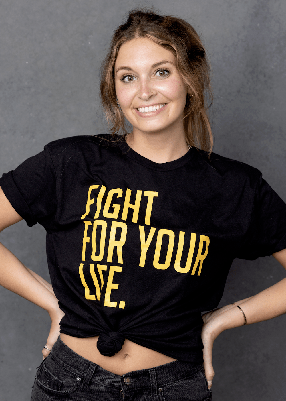 Women love this t-shirt. These make great gifts for people fighting tigers or who need tor fight a tiger. Give one today. 