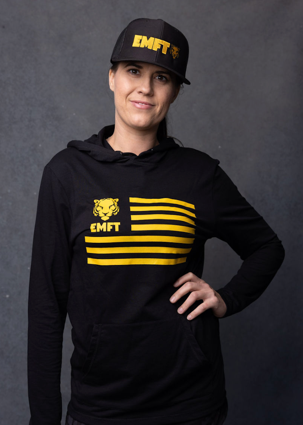 TIGER FIGHTER ARMY FLAG HOODIE LIGHT